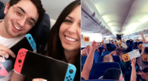Des Nintendo Switch offertes aux passagers d’un avion